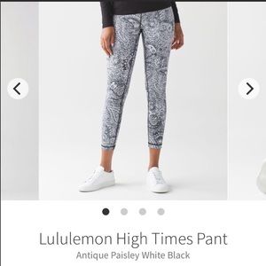 Lululemon high times leggings